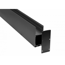 Donolux DN18515H3RAL9005 Накладной/подвесной алюминиевый профиль, 32,2х71,5х3000. Цвет: Черный матовый, RAL9005