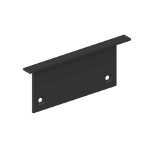 Donolux DNCAP18512RAL9005 Боковая  глухая заглушка для профиля DN18512 Цвет:Черный матовый RAL9005,Серия:DN8ALE