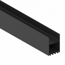 Donolux DN18516H3RAL9005 Накладной/подвесной алюминиевый профиль, 50х73,5х3000. Цвет: черный муар RAL9005,серия:DN8HF