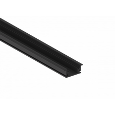 Donolux DN18509RAL9005 Врезной алюминиевый профиль в пол,  27х11х2000. Цвет: Черный матовый, RAL9005,Серия:DN8ALE