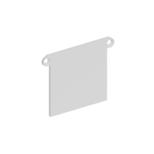 Donolux DNCAP18519RAL9003 Боковая  глухая заглушка для профиля DN18519 Цвет:Белый матовый, RAL9003,Серия:DN8ALE