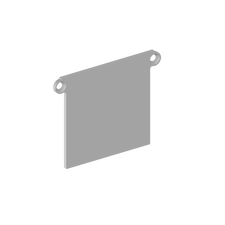 Donolux DNCAP18519Alu Боковая  глухая заглушка для профиля DN18519 Цвет:Серебро,Серия:DN8ALE