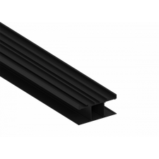 Donolux DN18520RAL9005 Накладной двусторонний алюминиевый профиль, 42,3х90х2000. Цвет: Черный матовый, RAL9005,Сер