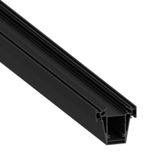 Donolux DN18521RAL9005 Встраиваемый алюминиевый профиль 3в1 под натяжной потолок, 75х82,5х2000. Цвет:Черный,Серия:DN8ALE