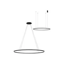 Kink Light 08218,19A(4000K) Подвес Тор черный d150 h150 Led 96W (4000K) диммируемый с пультом ДУ, 2 типа крепления