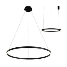 Kink Light 08228,19A(4000K) Подвес Тор черный d100 h150 Led 56W (4000K) 2 типа крепления, диммируемый, с пультом ДУ