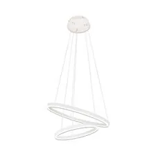 Kink Light 08219,01A(4000K) Подвес диммируемый Тор белый d60+40 h150 Led 60W (4000K) с пультом ДУ