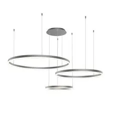 Kink Light 08223,12PA(4000K) Подвес диммируемый Тор матовый никель w133.5*95(d80+60+40) h150 Led 110w (4000k) с пультом ДУ