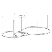 Kink Light 08223,01PA(4000K) Подвес диммируемый Тор белый w133.5*95(d80+60+40) h150 Led 110w (4000k) с пультом ДУ