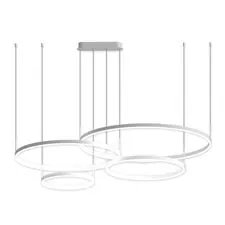 Kink Light 08204,01PA(4000K) Подвес Тор белый w150*100 (d40+60+80+100) h150 Led 174w (4000K) диммируемый с пультом ДУ