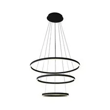 Kink Light 08223,19A(4000K) Подвес диммируемый Тор черный d80+60+40 h150 Led 110w (4000K)