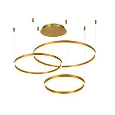 Kink Light 08223,36PA(4000K) Подвес Тор латунь w133.5*95(d80+60+40) h150 Led 110W (4000k) диммируемый, с пультом ДУ