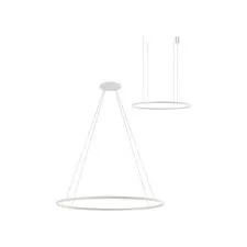 Kink Light 08218,01A(4000K) Подвес Тор белый d150 h150 Led 96W (4000K) диммируемый с пультом ДУ , 2 типа крепления