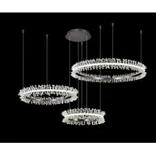 Kink Light 08246,12PA Подвес диммируемый Лаура матовый никель d40+60+80 h150 Led 110W (4000K) с пультом ДУ