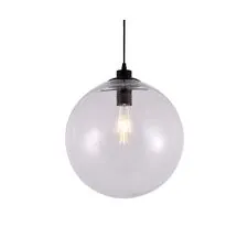 Kink Light 07562-30,21 Подвес Меркурий прозрачный (с черными креплениями и проводом) d30 h200 E27 1*40W