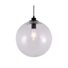 Kink Light 07562-35,21 Подвес Меркурий прозрачный ( с черными креплениями и проводом) d35 h200 E27 1*40W