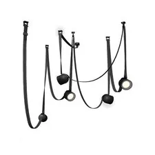 Kink Light 6428K,19 Комплект ременной трековой системы Сатори черный w100*40 h150 Led 5*9W (4000K)