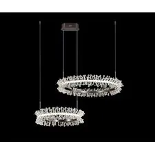 Kink Light 08245,12PA Подвес диммируемый Лаура матовый никель w90*60 (d40+60) h150 Led 60W (4000K) с пультом ДУ