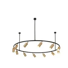 Kink Light 07615-12 Люстра Кайко черный/бронза d120 h80 GU10 12*5W