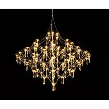 Kink Light 07881-80,33(21) Люстра диммируемая Галанта золото d80 h215 Led 66*0,5W (3000-6000K) с пультом ДУ