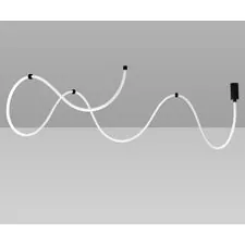 Kink Light 08031-500,19 Подвес Венди черный L500 d2,2 Led 120W (4000K)