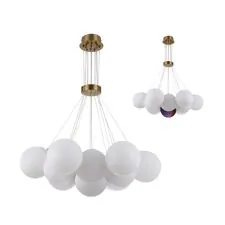 Kink Light 08475-13,20 Подвес Алди бронза d65 h130 E27 13*5W (в комплекте 13 белых и 1 цветной плафон)