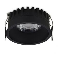 Donolux DL20761R10W1BTriac Светильник встраиваемый CRATER, 10W, 876Lm, 3000K, D82хH40мм, IP20, черный