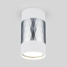 Elektrostandard a047744 DLN110 GU10 / Светильник накладной белый/серебро