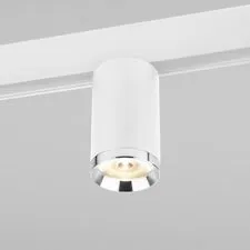 Elektrostandard a061299 Slim Magnetic R06 Трековый светильник 10W 4200K Ringe (белый/серебро) 85506/01