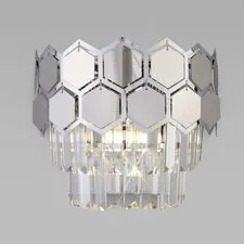 Eurosvet a055322 10124/2 / настенный светильник / хром/прозрачный хрусталь Strotskis