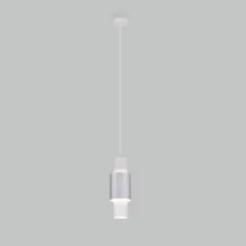 Eurosvet a051716 50204/1 LED / подвесной светильник / белый/матовое серебро