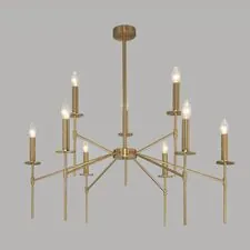 Eurosvet a061931 60142/9 /потолочный светильник/латунь