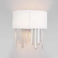 Eurosvet a055332 10122/2 / настенный светильник / хром/прозрачный хрусталь Strotskis