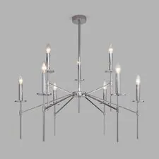 Eurosvet a061934 60142/9 / потолочный светильник / хром