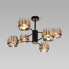 Eurosvet a060652 70127/6 / потолочный светильник / черный/дымчатый