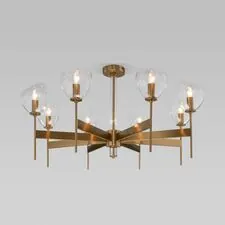 Eurosvet a060132 60130/8 / потолочный светильник / латунь