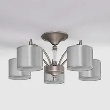 Eurosvet 00000083142 60080/5 / потолочный светильник /   сатин-никель