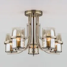 Eurosvet a043711 60085/5 / потолочный светильник / античная бронза