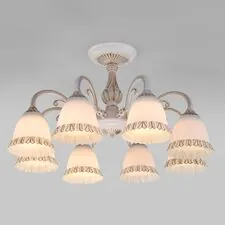 Eurosvet a045773 60107/8 / потолочный светильник / белый с золотом