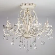 Eurosvet 00000059679 12205/8 / потолочный светильник / белый Strotskis