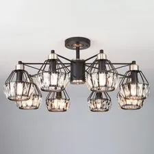 Eurosvet 00000083339 70075/8 / потолочный светильник /   черный