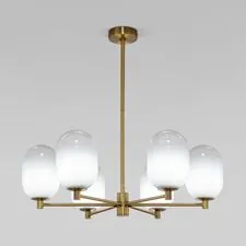 Eurosvet a065611 60161/6 / потолочный светильник/ латунь