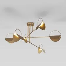 Eurosvet a062038 70148/6 / потолочный светильник / золото
