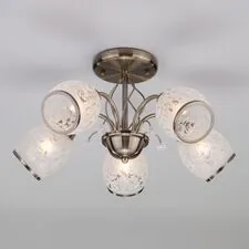 Eurosvet 00000073712 30026/5 / потолочный светильник /   античная бронза