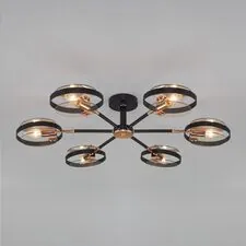 Eurosvet a052341 70121/6 / потолочный светильник / черный