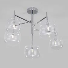 Eurosvet a056924 70128/5 / потолочный светильник / хром