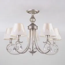 Eurosvet 00000083400 60069/5 / потолочный светильник /   серебро