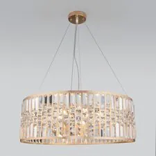 Eurosvet a054446 10125/8 / подвесной светильник / золото/прозрачный хрусталь Strotskis