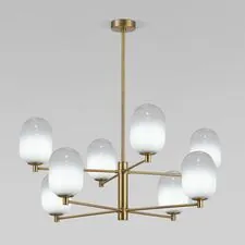 Eurosvet a065609 60161/8/ потолочный светильник/ латунь