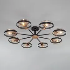 Eurosvet a052342 70121/8 / потолочный светильник / черный